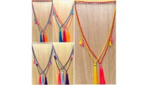 phyrus beads tassels necklaces pendant colorful free shipping 50 pieces